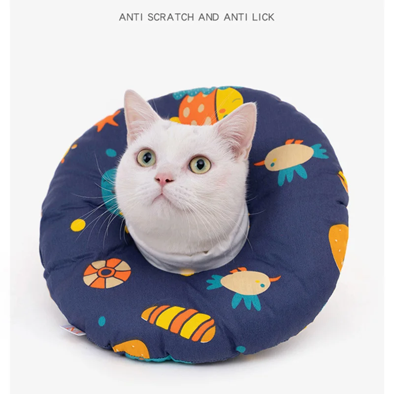 Anti-Bite Lick Cat Dog Elizabeth Collar Aerated Wound Protective Pet Kitten Shame Ring Neckband Anti Scratch Cone After Surgery