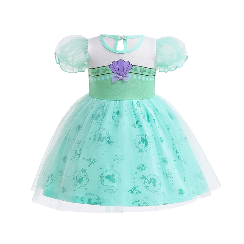 

Girl's Princess Fabulous dress, Lace Decor Mesh Dress, Kid's Dress Up Outfits For Party Birthday Performance, As Gift