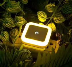 Intelligent Square LED Light Controlled Induction Lamp Bedroom Staircase Household Plug-in Energy-saving Sleep Light Night Light