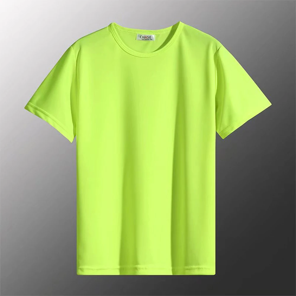 Men Summer Casual Loose Breathable Short Sleeve O-Neck T-Shirt Top Blouse Tee Cotton Fashion Solid Color Tee Tops