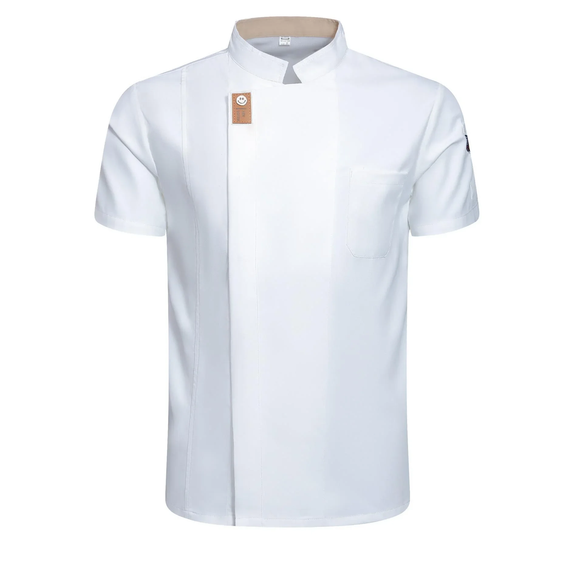 Chef Jacket for Men Women Short Sleeve Cook Shirt Bakery Restaurant Waiter Uniform Top