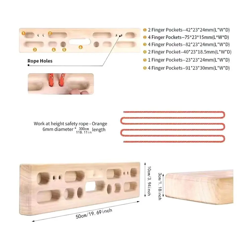 تسلق الصخور تسلق الأصابع الساعد التمارين Hangboards قوة روك مجلس سحب ما يصل الخشب تسلق التدريب المجلس