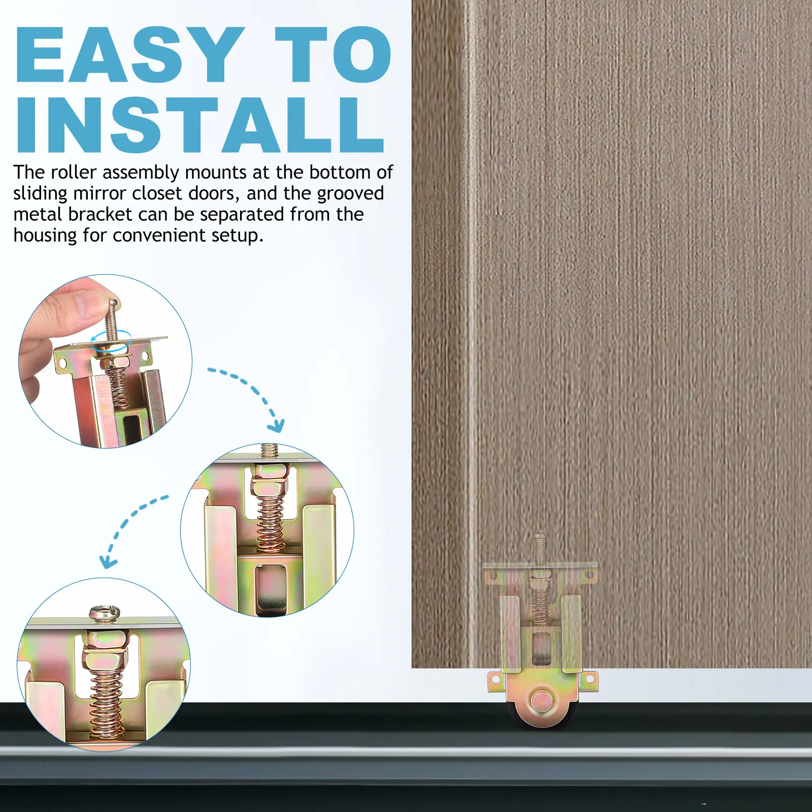 

2 шт. роликов для дверей шкафов, колесики для раздвижных душевых дверей, сменные ролики с шарикоподшипниками, запчасти для дверных механизмов