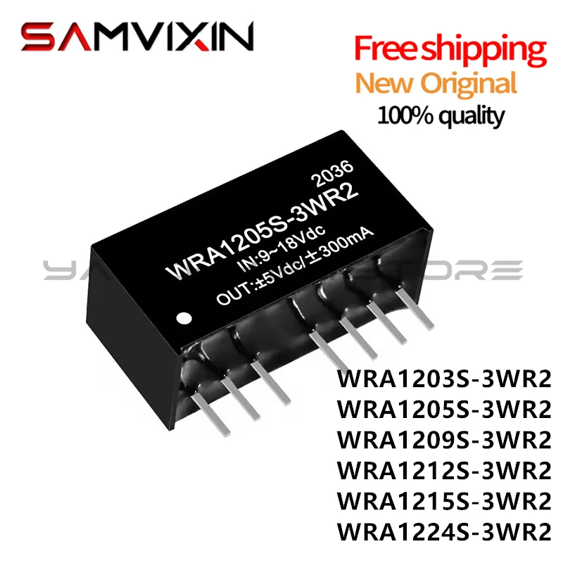 

(5piece) 100% NEW WRA1205S-3WR2 WRA1203 1209 1212 1215 1224S-3WR2 3W Isolated power supply free shipping