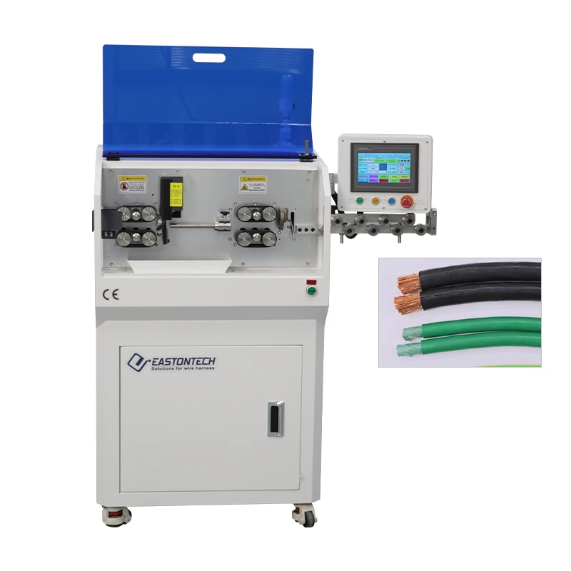 Automatic Cable Cutting Stripping And Twisting Machine EW-05D+T For New Energy, Power And Industrial Cable Processing
