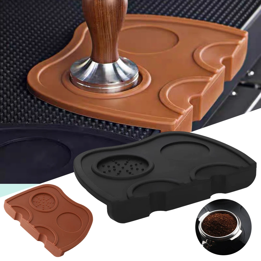 

1pcs Espresso Coffee Tampers Mat Station Press Tampering Holder Corner Mat Pad Silicone Coffeeware WDT Tools Tamping Barista