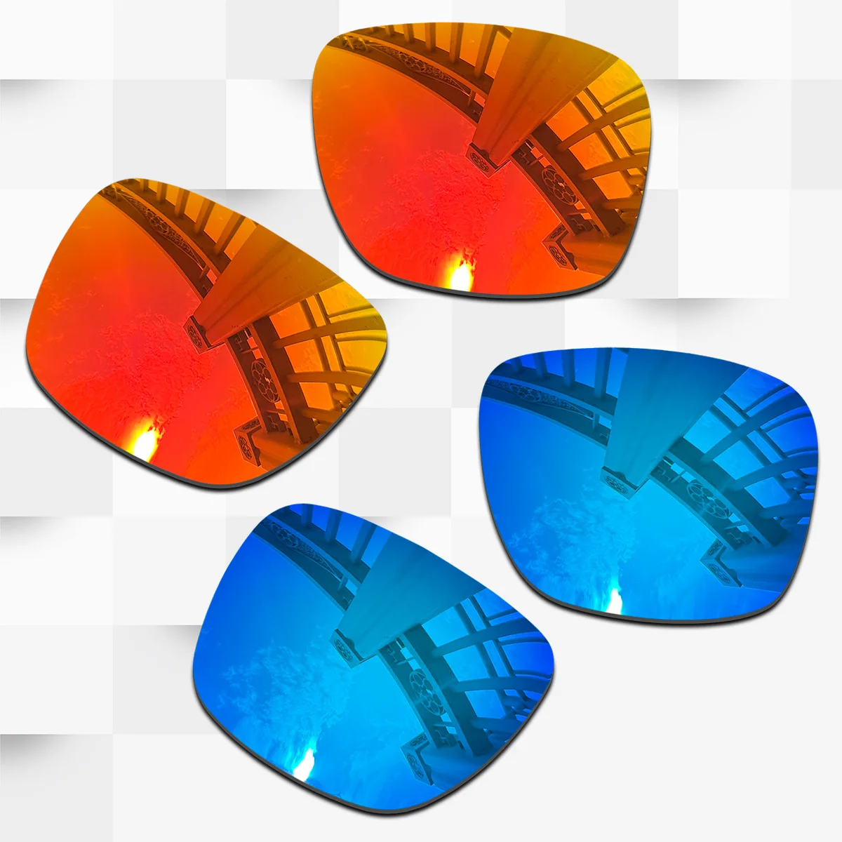 2 Pairs Polarized Replacement Lenses for Oakley Holbrook XL OO9417 59mm Sunglasses – Multiple Color Options