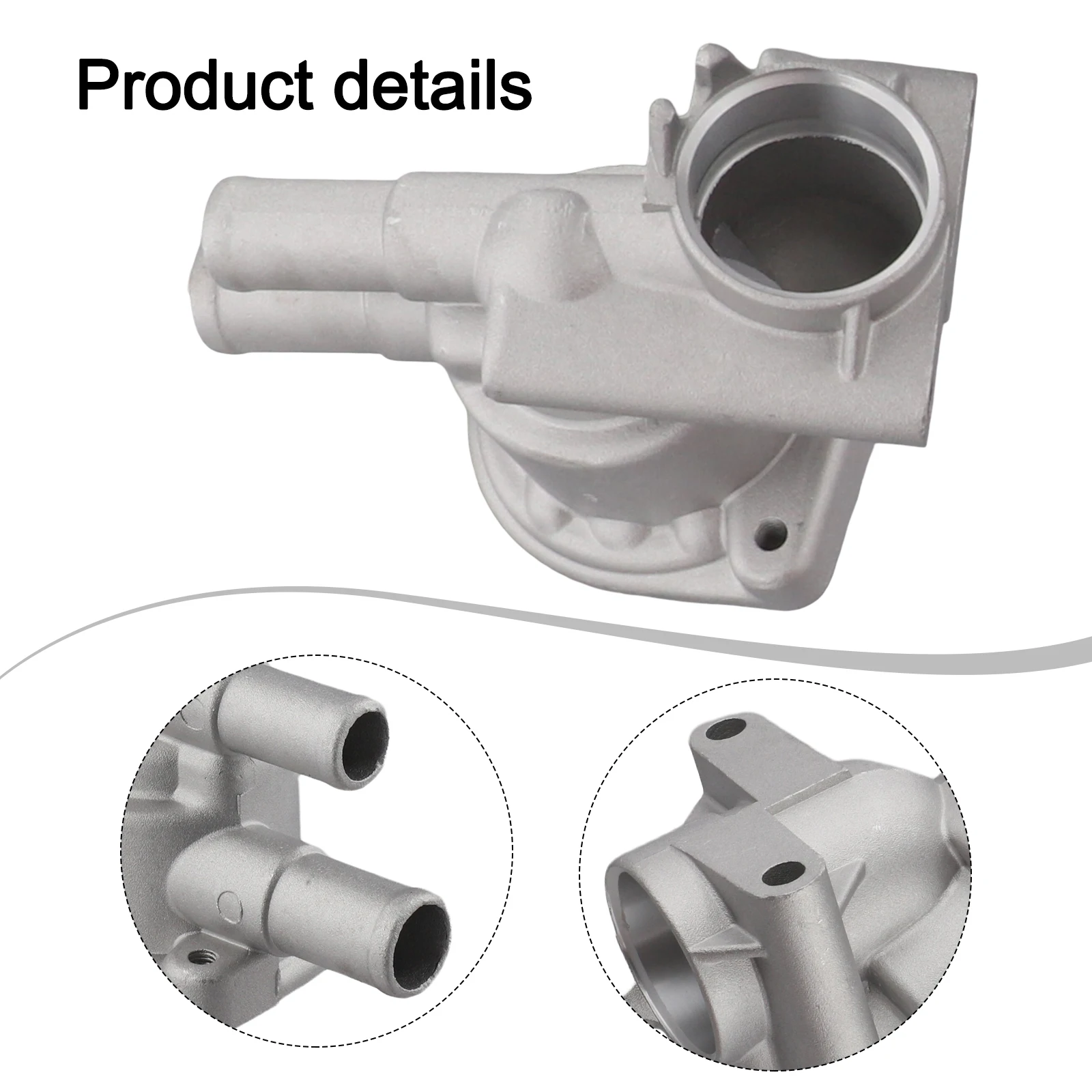 

Automotive Repair As Shown Coolant Water Outlet Engine Coolant Outlet Cover Engine Easy Installation Metal Material