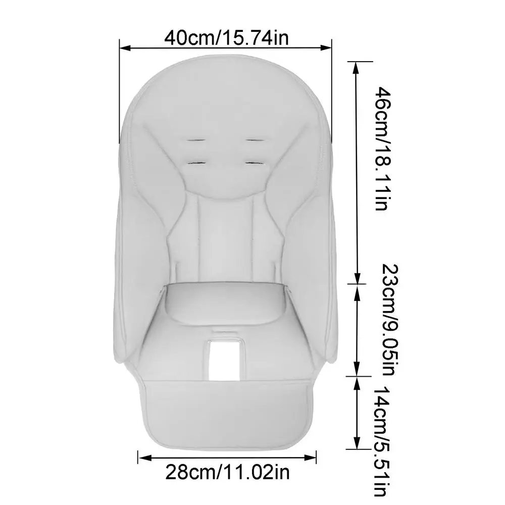 NONE Baby Esszimmer Stuhl Sitzkissen PU Leder Esszimmer Stuhl Abdeckung Kind Esszimmer Sitz Fall Für Peg Perego Für Siesta Zero3 Für Baoneo 10