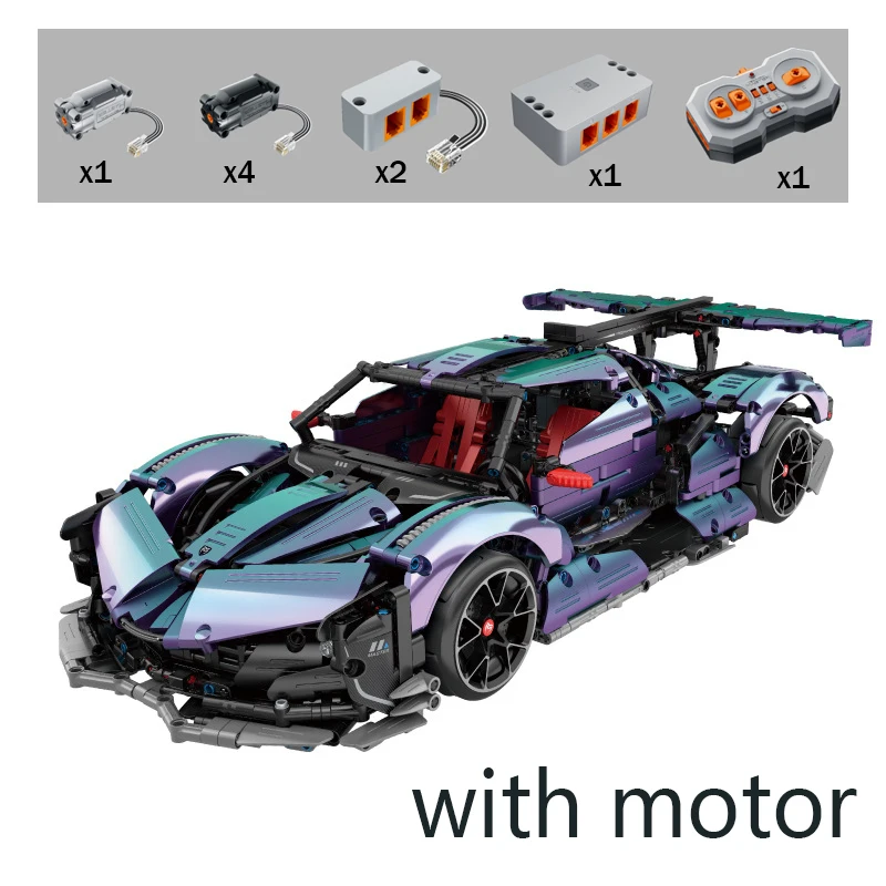 

IN STOCK MOC Technical RC Drift Sports Car Gumpert Apollo IE Building Blocks Bricks Model Toys for Children Birthday Gift Set