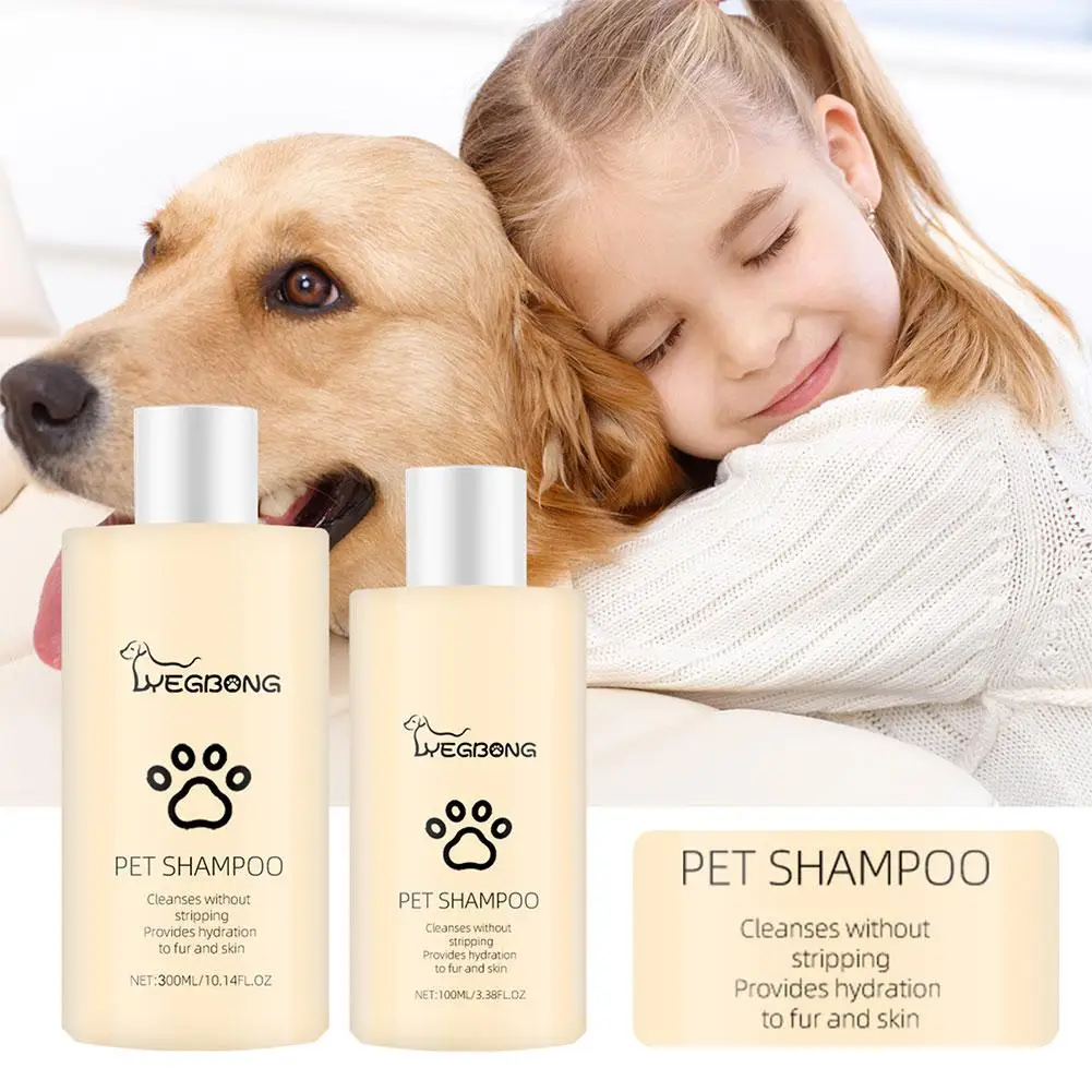 NEW 100/300ML Pet Shampoo Puppy Hair Softening Kitten Anti Mite Moisturizing Cat Wash Skin Itchy Shower Gel Relief Body Hai X0B9