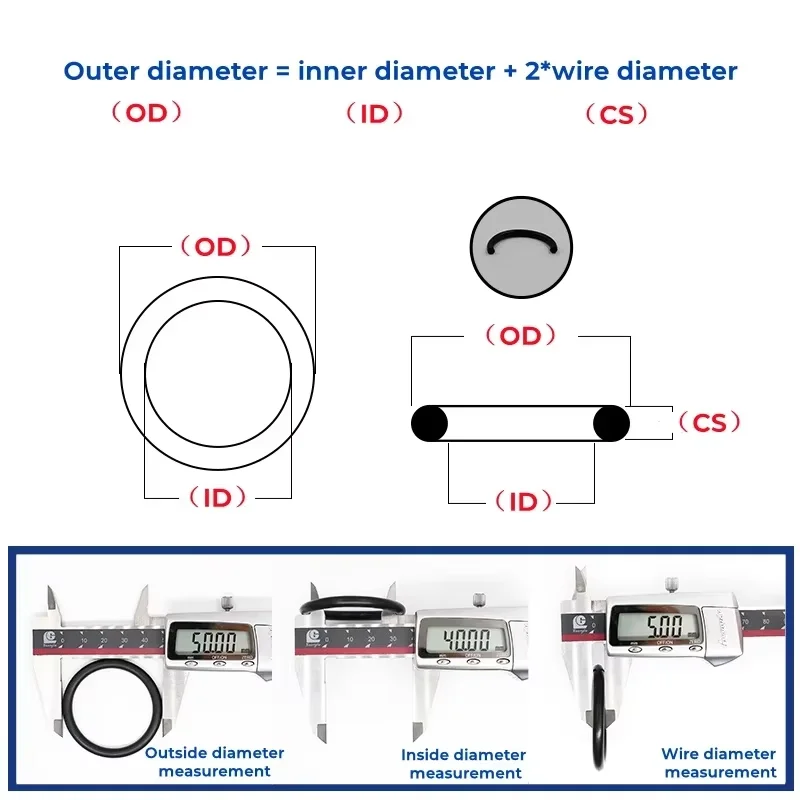 CS 3mm OD 10~80mm Black NBR O Ring Gaskets Nitrile Butadiene Rubber Spacer Oil Resistance Sealing Washer