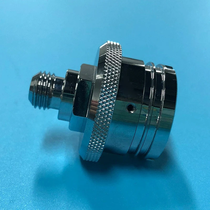 CNC Precision Machining 7075 Aluminum Custom Valve Outlet Connector OEM Quantity Production for Industrial Use