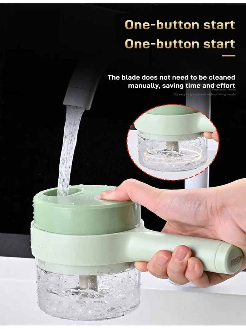 قطاعة خضراوات كهربائية منزلية، قطاعة خضراوات أوتوماتيكية، قطاعة شرائح جاتلينج متعددة الوظائف، مفرمة ثوم