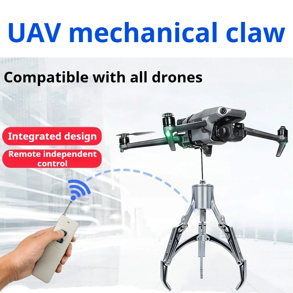 General UAV Hook Claw, Remote Control Mechanical Claw Arm, UAV Rescue High-Altitude Grasping and Delivery Deliver Supplies