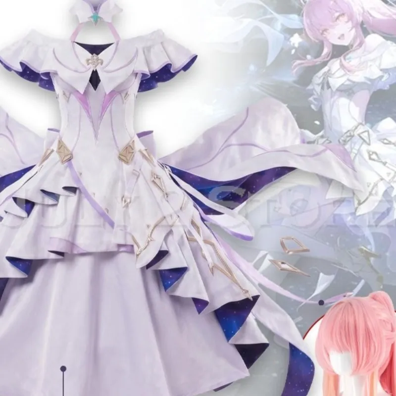 Wuthering Waves Aemeath Cosplay-Kostüme und -Sets, Anime-Spiel-Konzertkleid mit exquisitem Anime-Kostüm für Erwachsene, Karnevalsoutfit