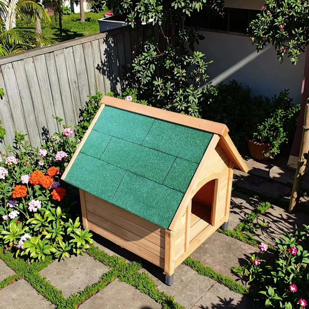 

Customizable Dog Kennels for All Seasons Eco-Friendly Solid Fir Wooden Pet Dog House