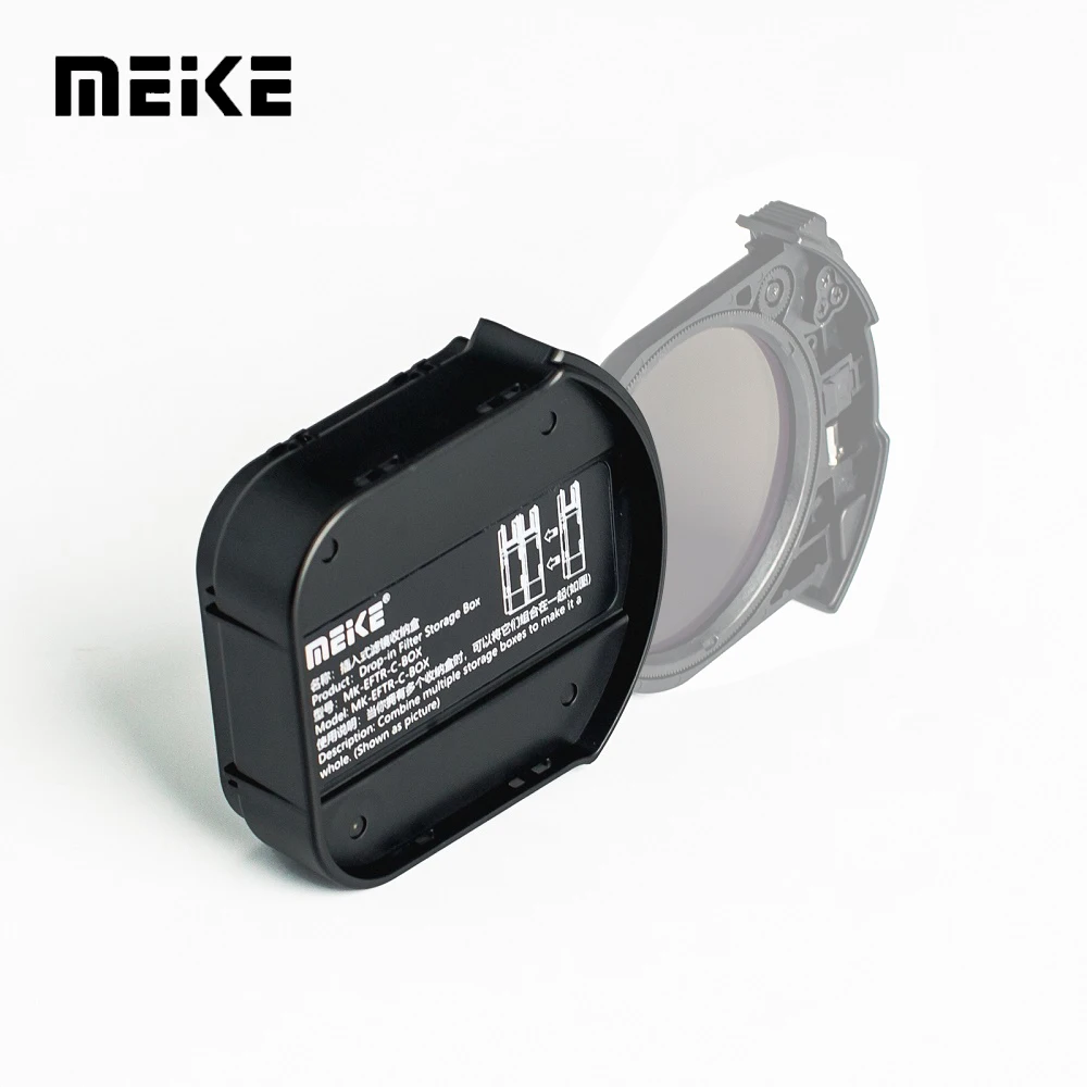 Meike MK-EFTR-C-BOX Camera Drop-in Filter Storage Box Bag Case for Canon Meike UV VND CPL BM1/4 BM1/8 Filter