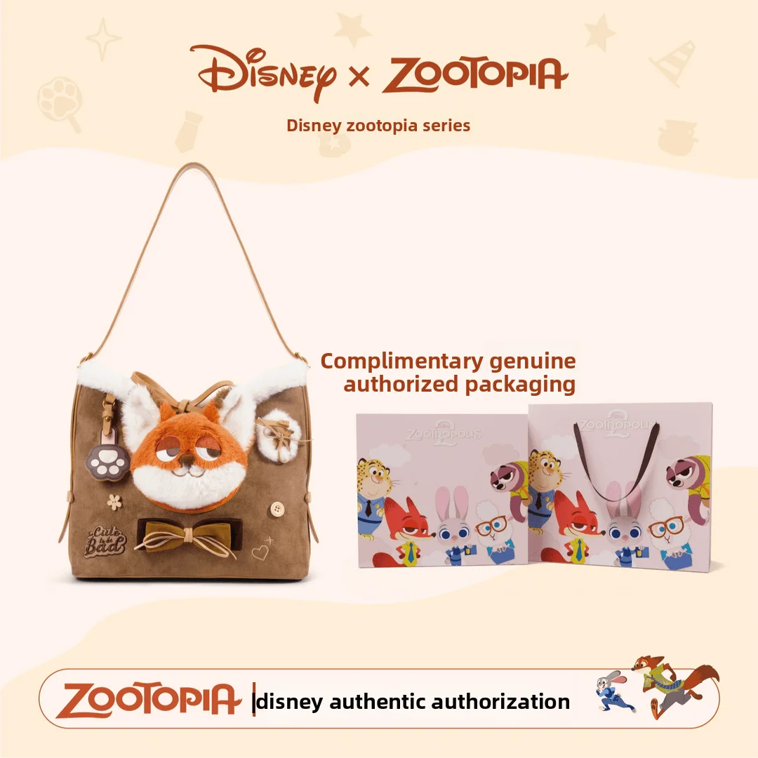 

Disney Zootopia Judy Nicotera Bag New Women's Fuzzy Cartoon Large Capacity Luxury Bags Designers Tote Bags Handbag Women Purses