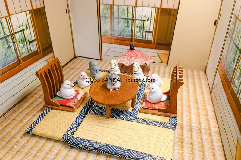 BANDAI Urocze Zwierzątka Gashapon Zabawki Wenniao Chomik Delfin Koń Seria Czekająca Figurki Akcji Model Kapsułka Prezent Niespodzianka dla Dzieci