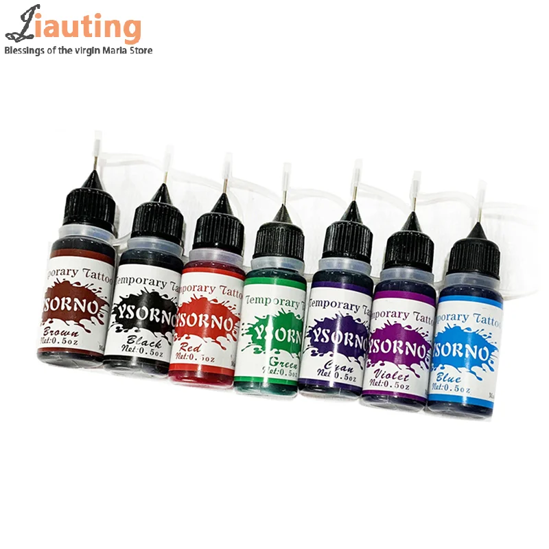 Multi-Colors Tattoo Ink Body Art Pigment Professional Beauty Paints Makeup Tattoo Supplies Semi-permanent Liquid Tattoo Paste