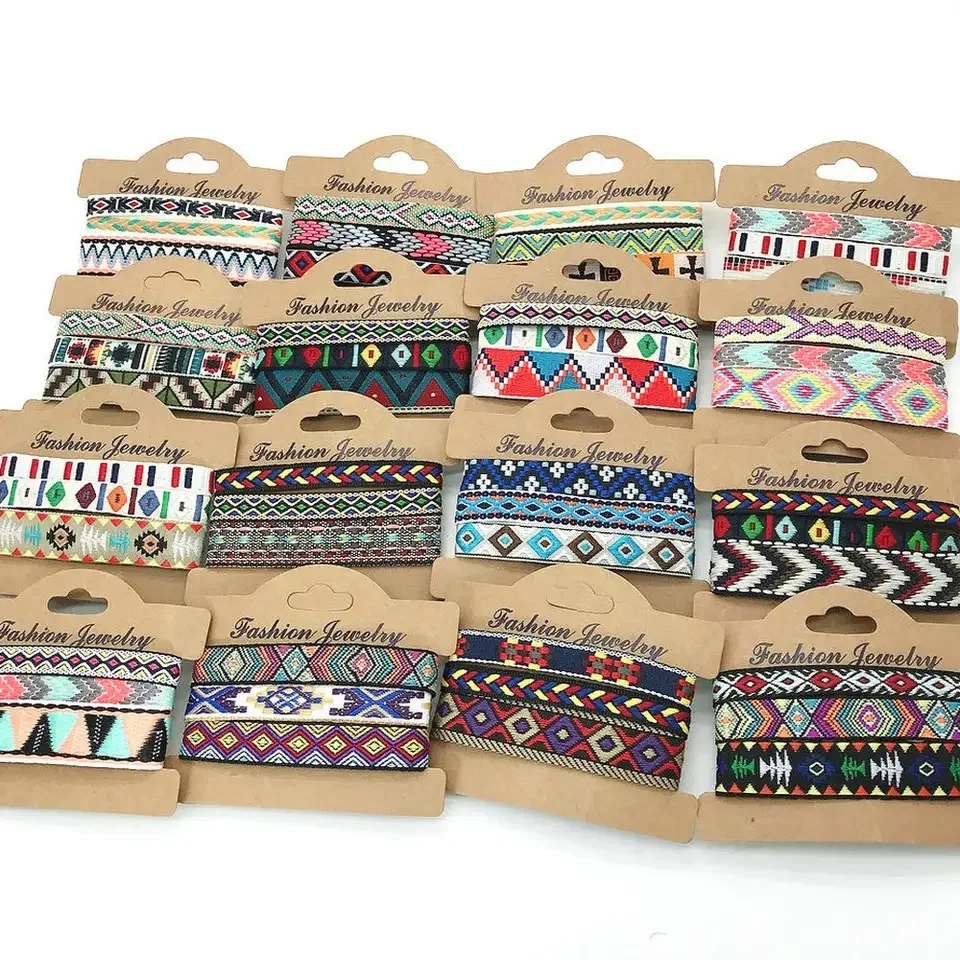 New Bohemia Ethnic Wrap 3pcs/Set handmade Weave Bracelet For Women Men Friendship Couple Bangles Fashion Jewelry Gift Wholesale - Image 6