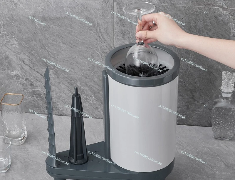 Coffee Shop Cup Washer Cup Brush Machine Bar Bar Sink Press Type Cup Washer