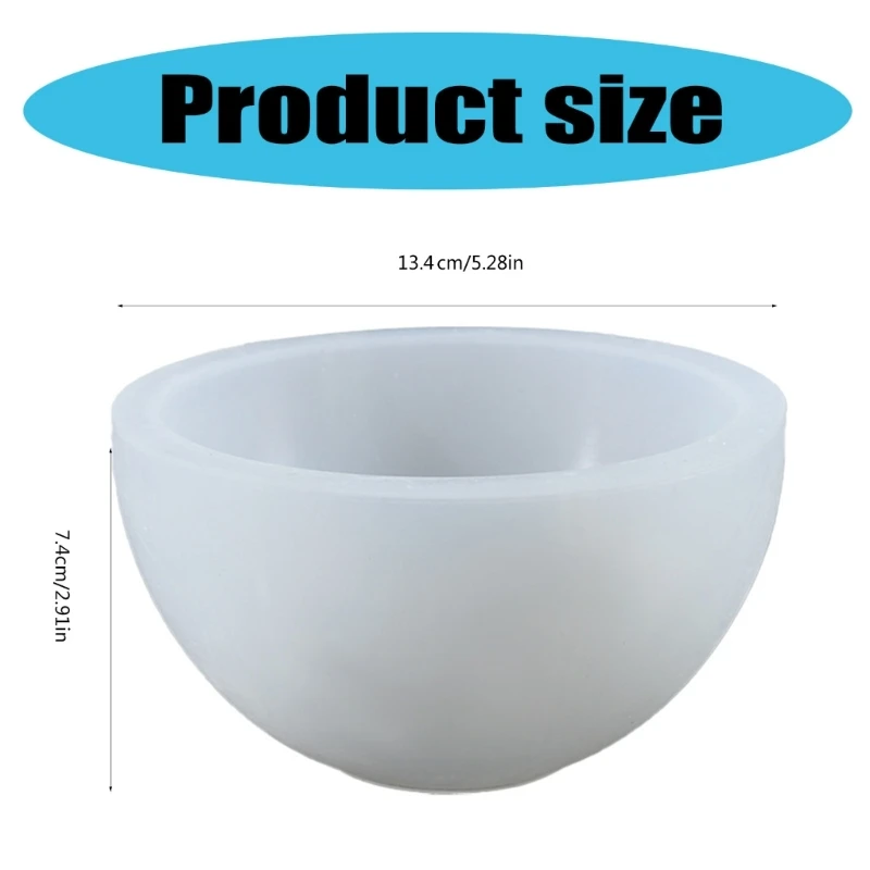 Handmade Fruit Storage Bowl Silicone Mold Easy Demold Epoxy Resin Mould for Tableware Elegant Tabletop Home Decoration