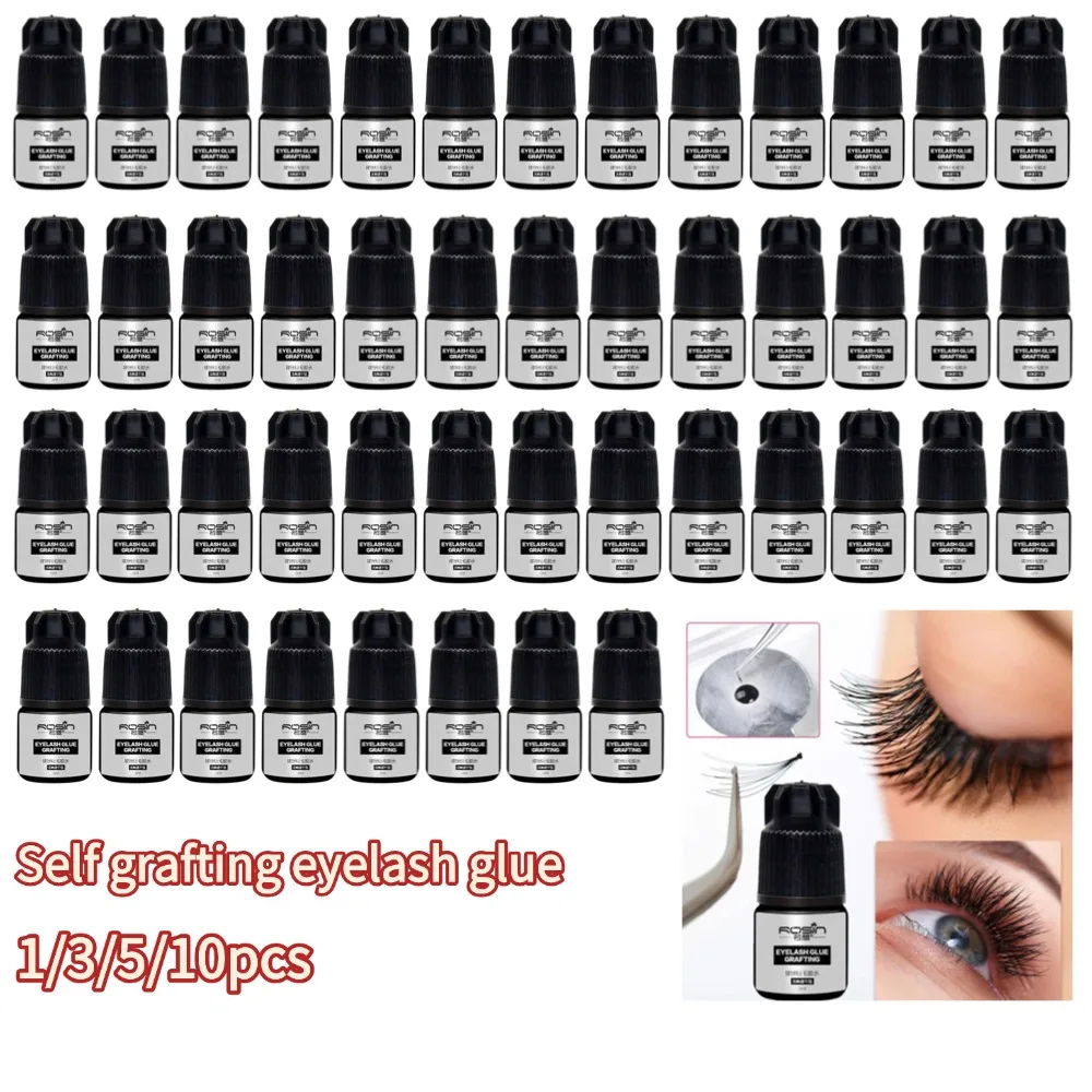 Super Strong Hold Eyelash Adhesive Clear Waterproof Lash Glue For False Lashes And Lash Clusters Long-Lasting Quick-Drying 5ml