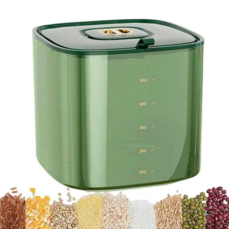 

Grain Rice Storage Bin Grain Container Storage Airtight Leak Proof Cereal Dry Food Containers For Pantry Flour And Kitchen