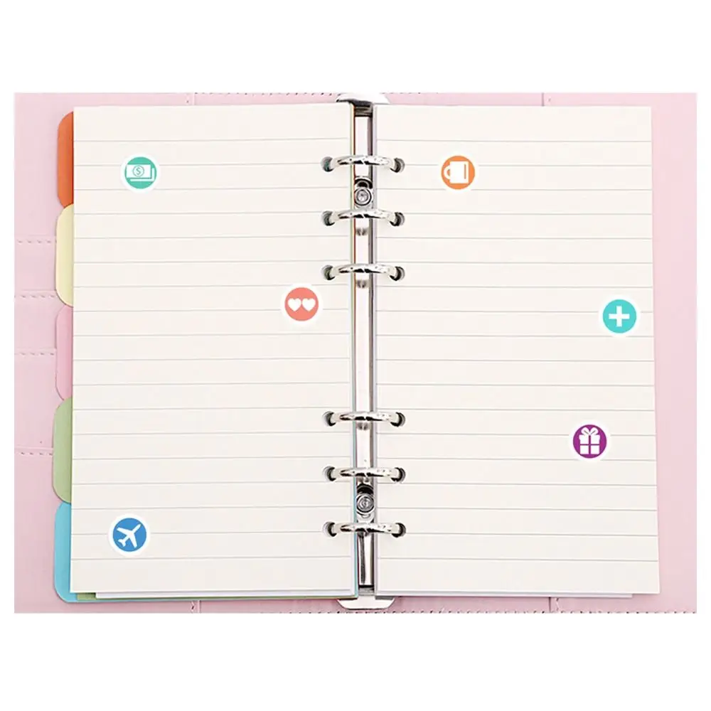 หนัง PU A6 Binder รีฟิล A6 ขนาด Magnetic Buckle Binder การออกแบบเลเซอร์ Magnetic Buckle Refillable Planner Binder