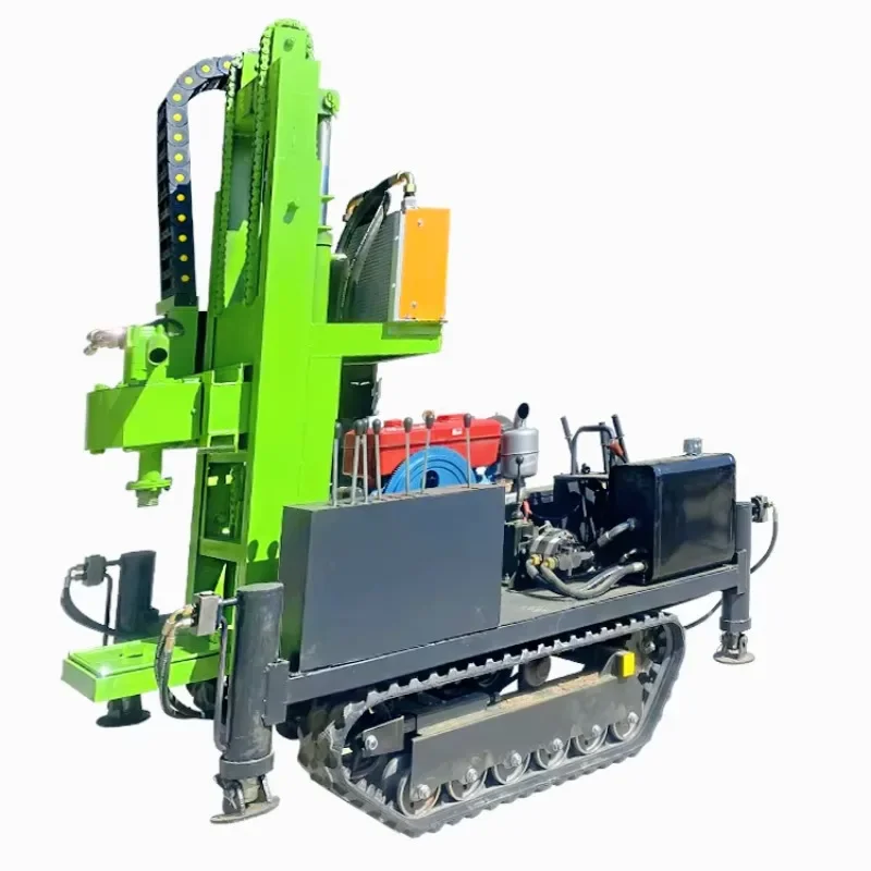 50m 130m Depth Portable Crawler Water Well Drilling Rig Machine Hydraulic Pneumatic Dual Use Professional Drilling for Well