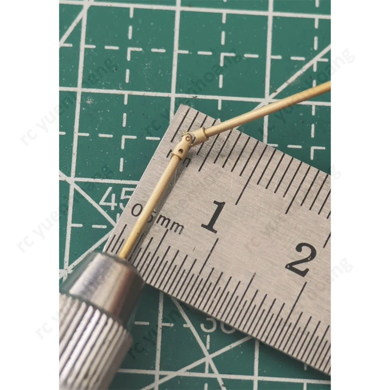 1PCS Static Modification 1.5/2mm Diameter 1mm Shaft Hole Brass Universal Joint Modified Accessories for 1/87 1/64 Scale RC Car