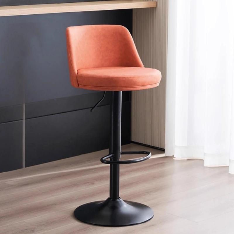 주방 하이 바 의자 인테리어 회전형 북유럽 스타일 높이 조절 가능 식탁 의자 등받이 고급 바 의자 가구