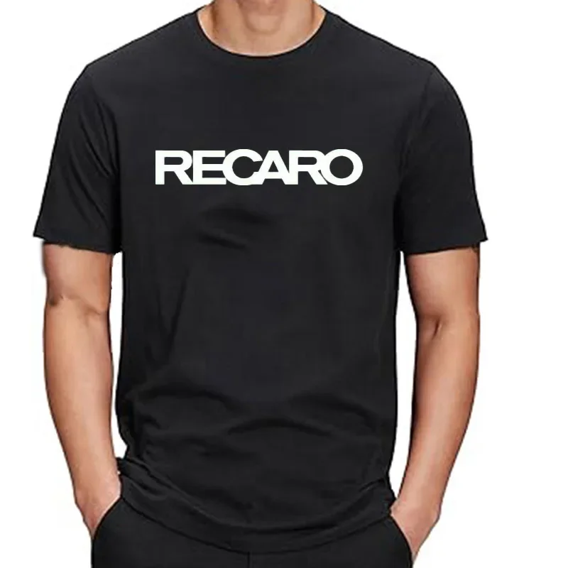 High Quality Recaro Airplane Seat Pattern Neutral Fashion Casual Short Sleeved T-shirt Summer Harajuku Street Style Men's Top