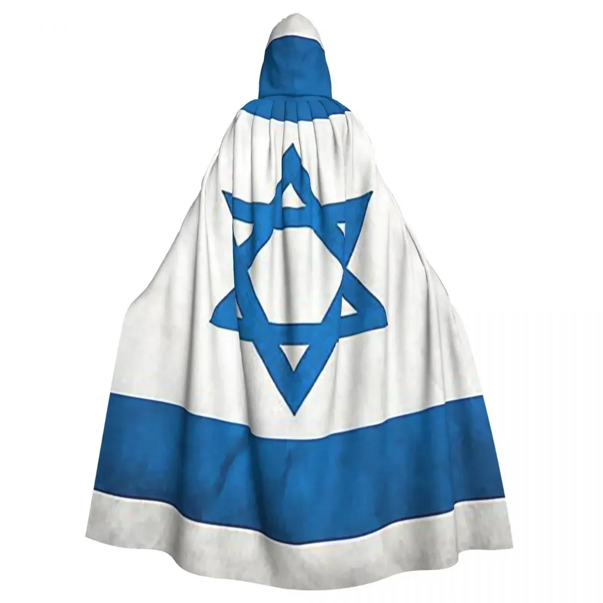 

Fashion Night Wear Suitable for Both Men and Women Israel Israeli Flag National Flag of Israel Long Hooded Cloak Witch Medieval