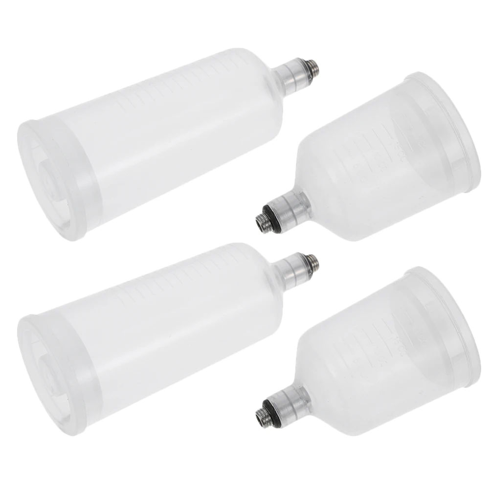

4pcs Disassembled Airbrush Split-type Replaceable Pigment Cups White Paint Container for Painting Craft DIY Tools