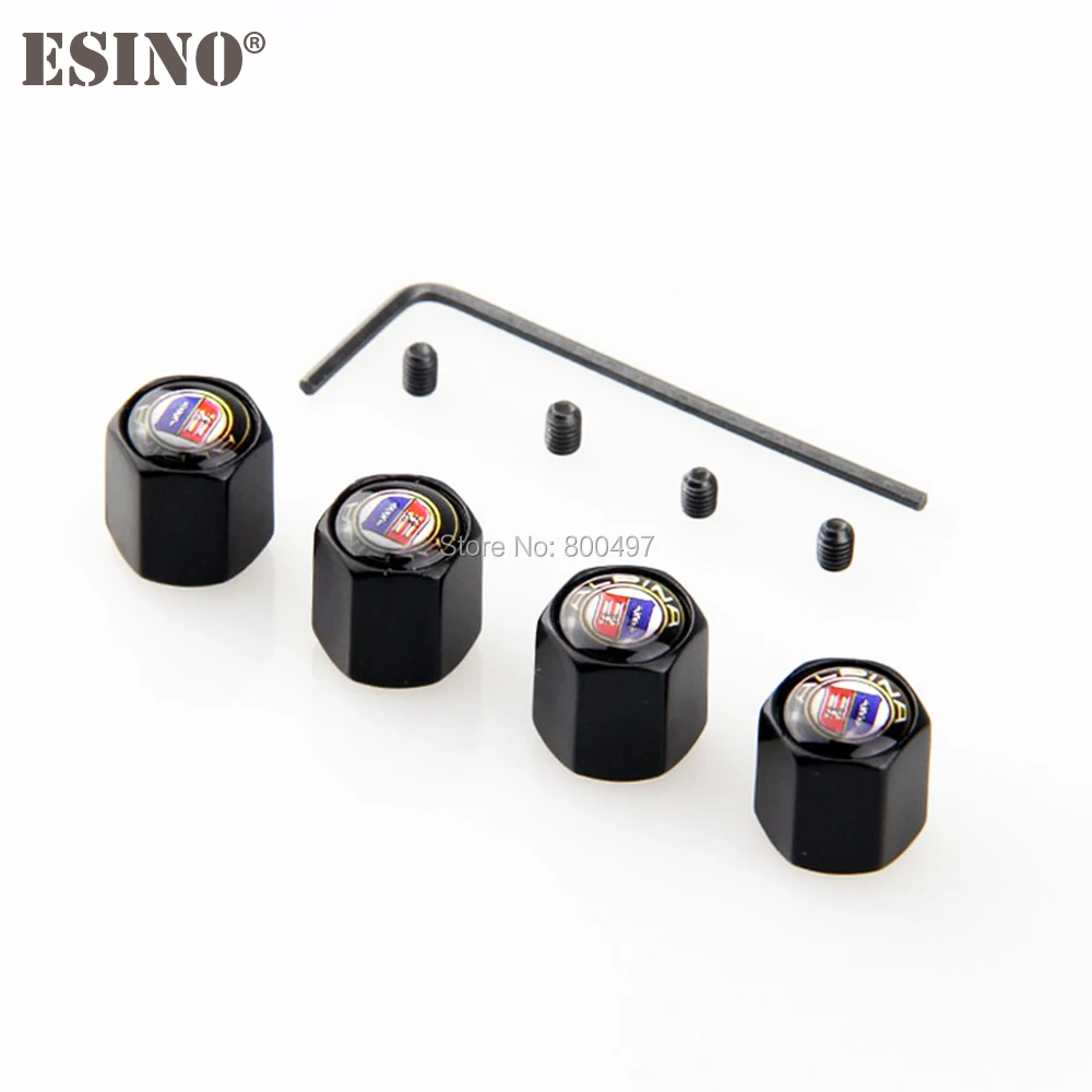 4 x Car Styling Anti-theft Stainless Wheel Tire Valve Stems Caps Car Wheel Tire Stem Air Valve Caps For Alpina B7 B6 D4 D5