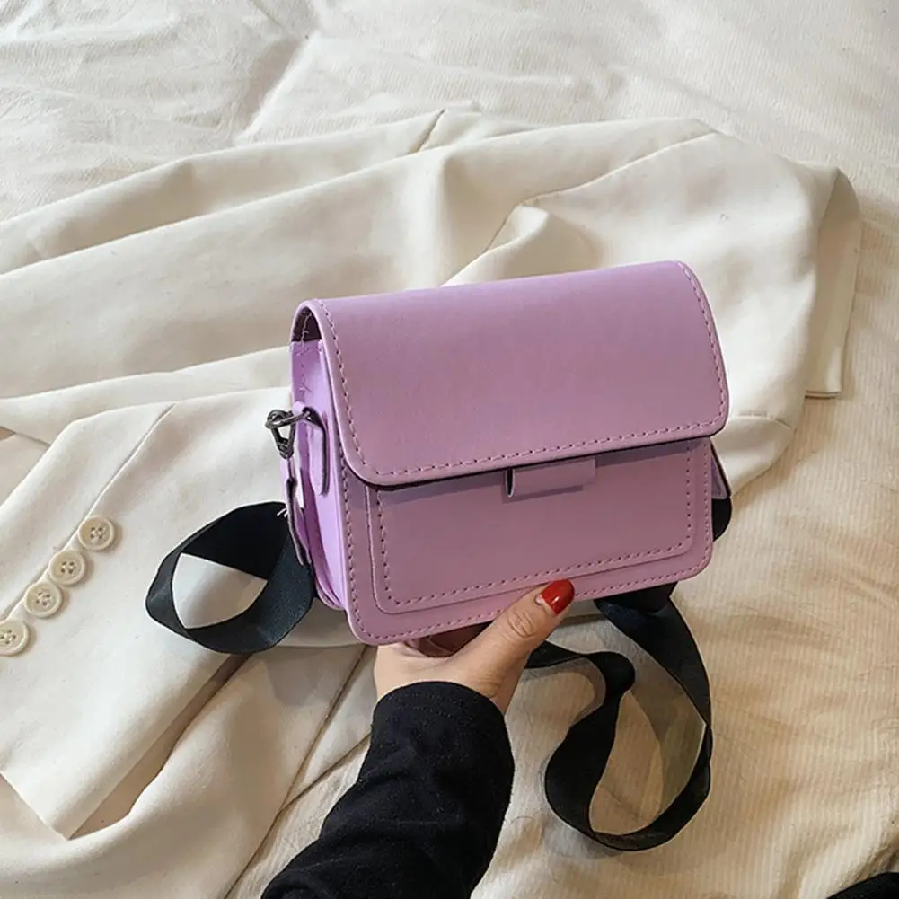 

Women Shoulder Bag Solid Color Women Bag Vintage Faux Leather Women's Shoulder Bag with Adjustable Wide Strap Large Capacity