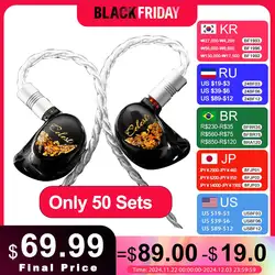 Kinera Celest Plutus Beast oortelefoon 1BC+1BA+1SPD ™   In-ear monitoren Bekabelde hybride driver IEM's met beengeleiding en 0,78 2-pins kabel