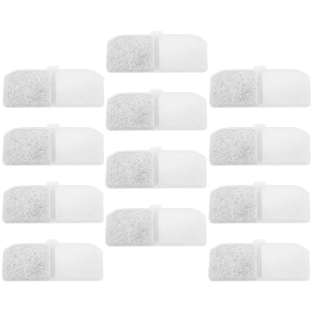 

12Pcs Pet Water Fountain Filter Replacement High Grade Cotton Mat for Cat Dog Water Dispenser Filter Tool Accessories