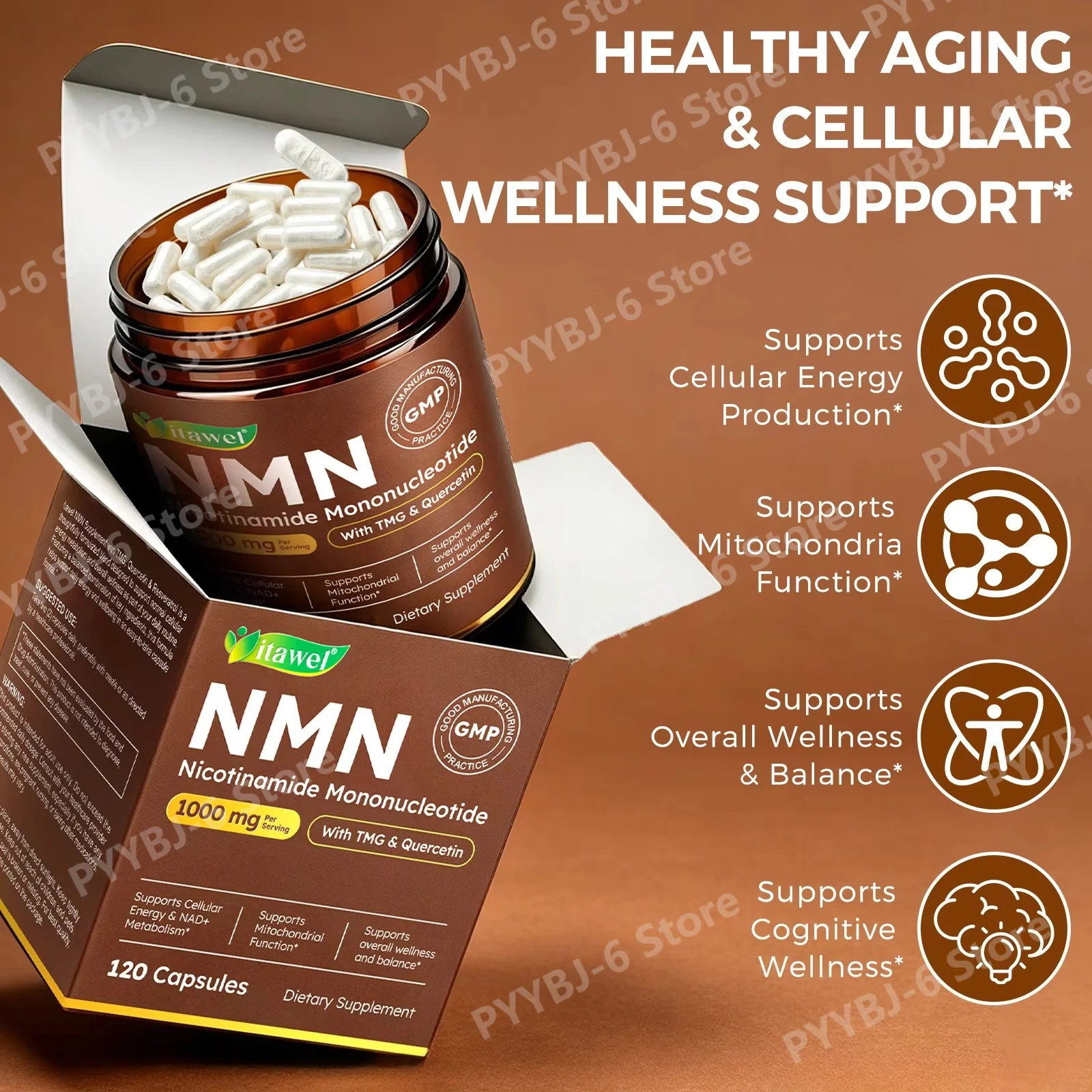 Itawel 1000 мг NMN - добавки с – обзор и цена Wellness Quercetin