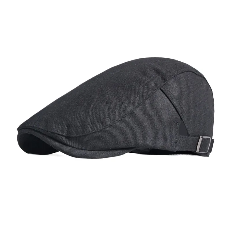 

Hat Men's Washed Cotton Peaked Cap Spring And Summer Thin British Retro Beret Women's Simple Solid Color Advance Hats Tide