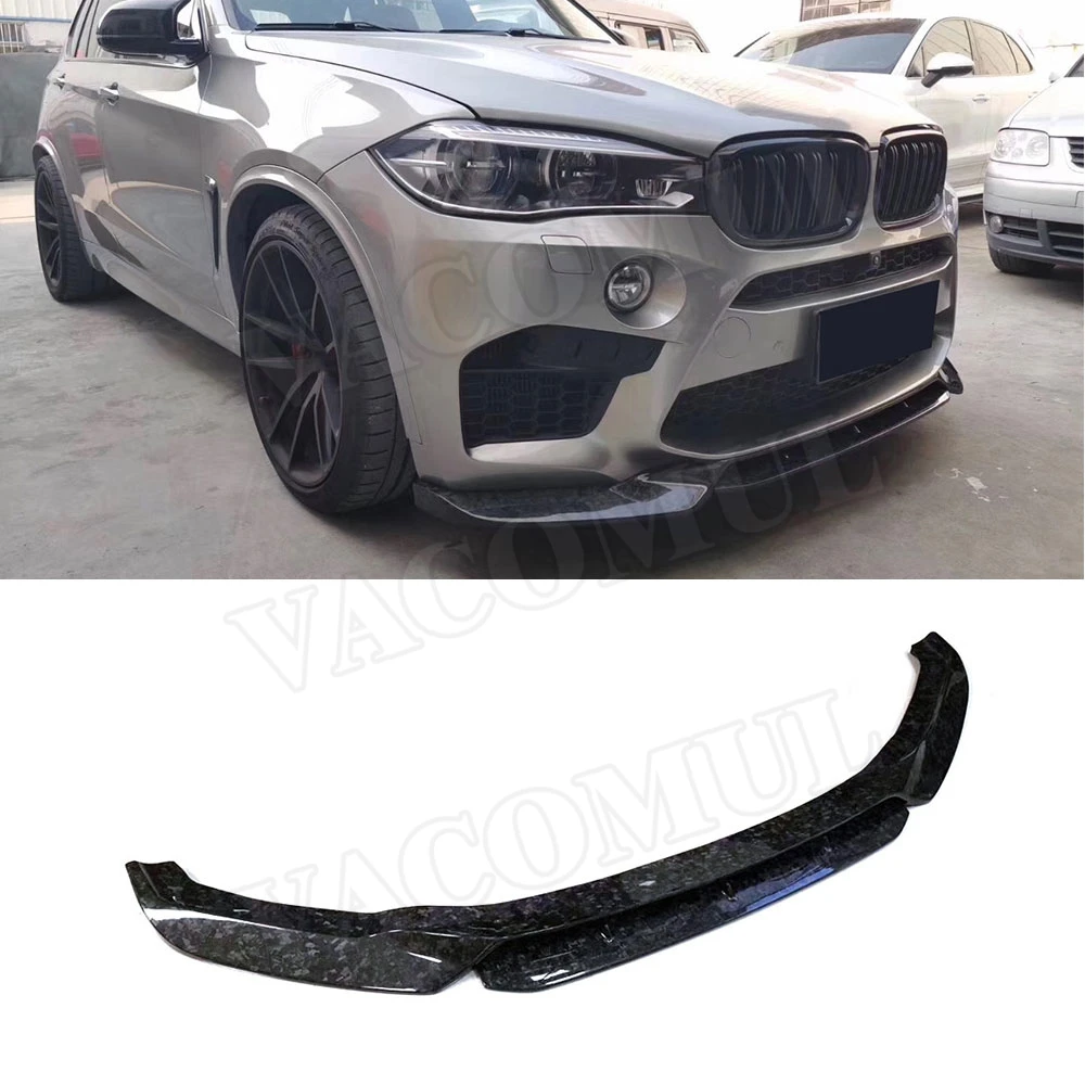 

VACOMUL Carbon Fiber/FRP Front Lip Spoiler For BMW X5M F85 X6M F86 2015 -2018 V Style Forged Carbon Head Bumper Chin Car Styling