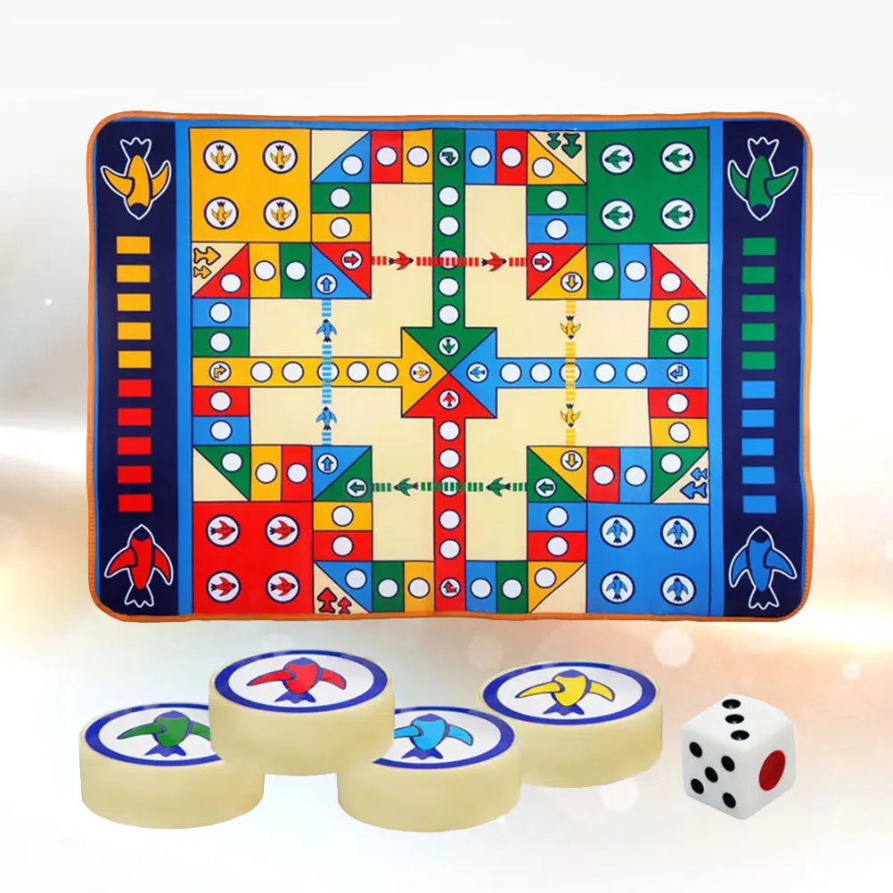 

1Set Baby Crawl Pad Aeroplane Chess Board Parent Child Game Party Travel Educational Coordination Mat Flying Chess Mat