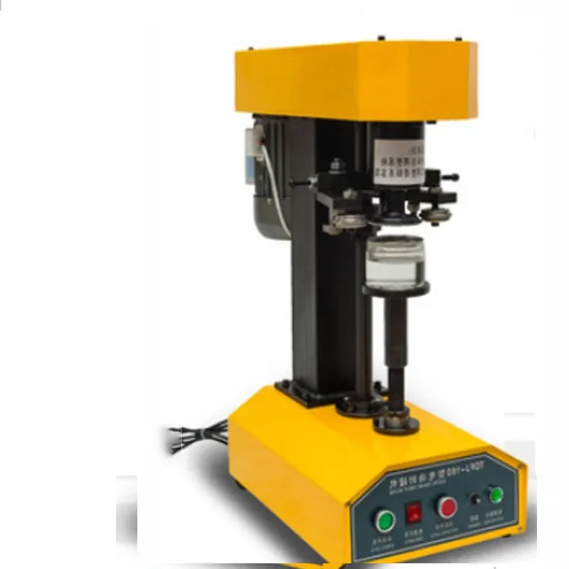 TDFJ-160 máquina comercial completamente automática para sellar latas de frutas secas, procesamiento de dulces, aperitivos, máquina taponadora de latas de papel, 220V, 370W