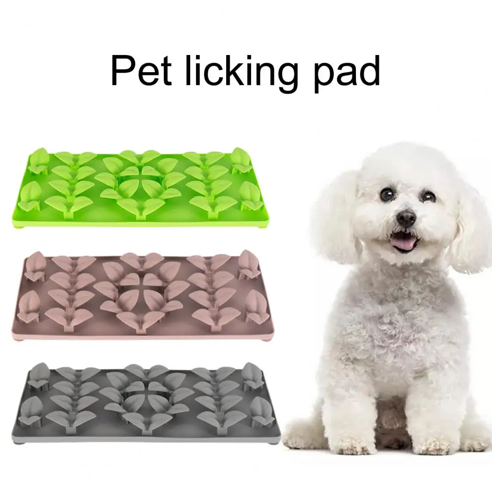 Practical Pet Lick Mat Food Grade Feeding Control Anti-deformed Grass Decor Healthy Pet Slow Feeder Mat