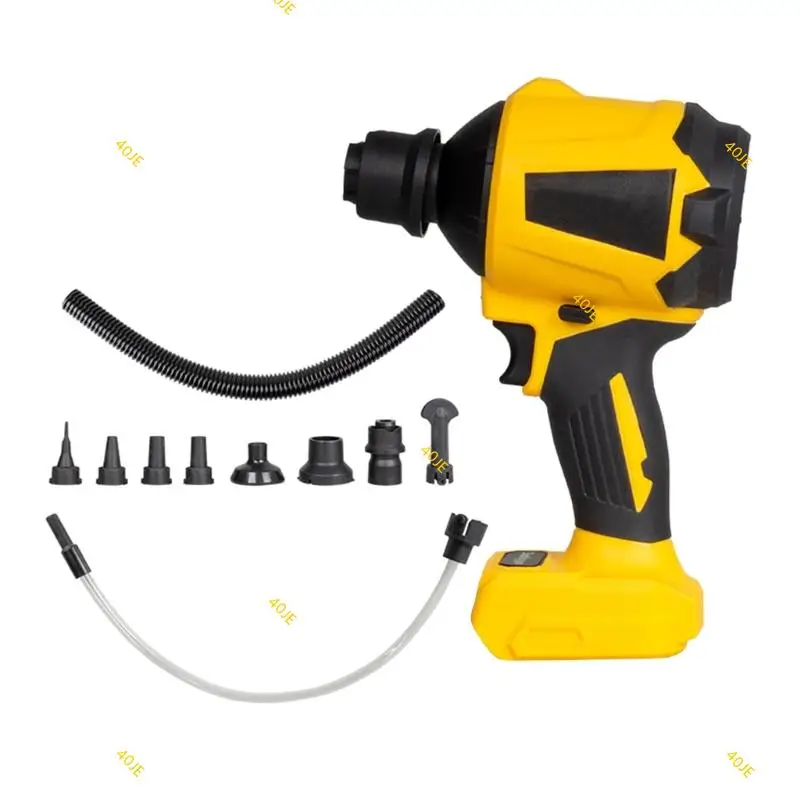 

40JE High Speed Cordless Dust Blower With LED Light And Stepless Speed Control For Versatility Use for Camping BBQ, Boating