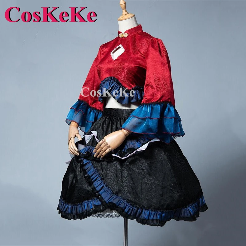 【Customized】CosKeKe Miyako Yoshika Cosplay Game Touhou Project Costume Sweet Elegant Gorgeous Dress Halloween Role Play Clothing