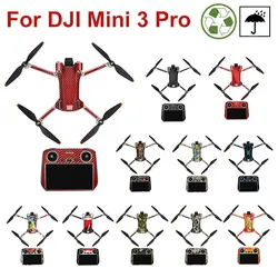 Waterproof Stickers for DJI Mini 3 Pro Protective Film PVC Sticker Scratch Resistant Full Cover Skin Film with Screen Protector